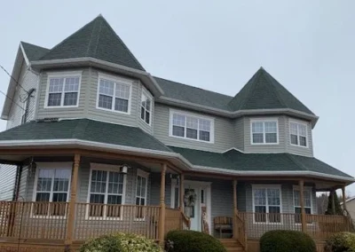 residential home with new shingles